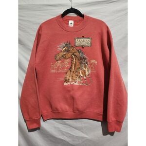 Vintage 1996 Arabian Horse US Nationals Sweatshirt LARGE Equestrian Louisville